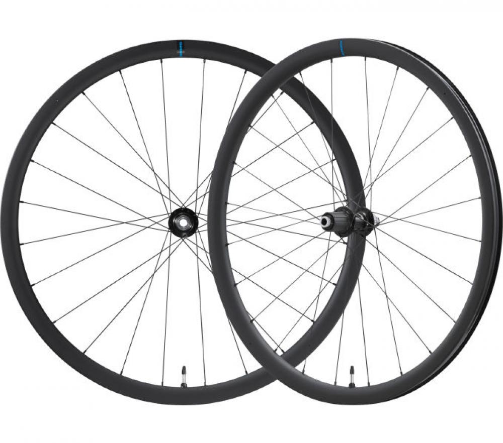 SHIMANO Laufradsatz WH-RS710 C32 TL - Tubeless-ready Rennrad-Laufradsatz 28" 24 Loch Center-Lock 100x12 mm