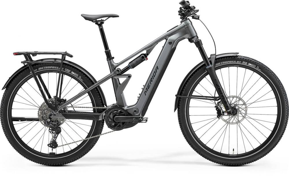MERIDA ETMO 500 EQ E-SUV Fully L, gunmetal grey black, Bosch PX 90 Nm, 600 Wh Akku, 140 mm Federweg