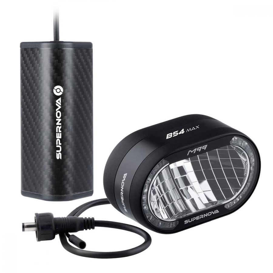 Supernova B54 Max Batterie Scheinwerfer, StVZO - extrem helles Fahrradlicht mit Akku