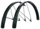 SKS Bluemels Style 28 Schutzblech-Set - 65 mm breit für 27 5-29 Räder schwarz matt flexibler Spoiler ESC-Sicherheitssystem Aluminium-Kunststoff-Sandwichkonstruktion