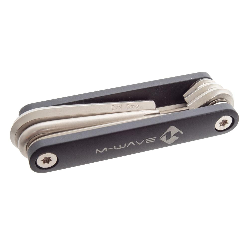 M-WAVE Pocket F6 Multitool - kompaktes Fahrrad-Multitool mit 6 Funktionen, robustes Werkzeug für unterwegs