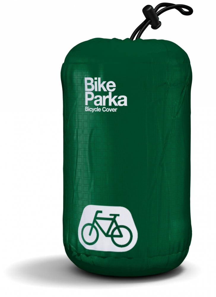 BikeParka Fahrradabdeckung STASH Green - zuverlässiger Wetterschutz für dein Fahrrad