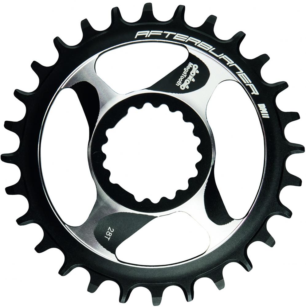 Afterburner Kettenblatt Mtb Direct Mount 28 T Schwarz - Megatooth Aluminium Al7075