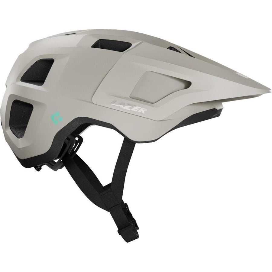LAZER Lupo KinetiCore MTB Helm - matt weiß - sicherer Trail-Helm mit starker Belüftung