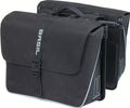 Basil Forte Doppeltasche 55 Liter schwarz - MIK System, wasserabweisend, stabile Trägerplatten