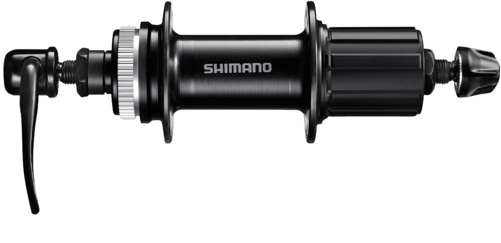 SHIMANO Hinterradnabe FH-QC300HM 8/9/10/11-fach 32 Loch Schwarz - zuverlässige moderne Ausführung