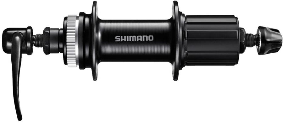 SHIMANO Hinterradnabe FH-QC300HM 8/9/10/11-fach 32 Loch Schwarz - zuverlässige moderne Ausführung