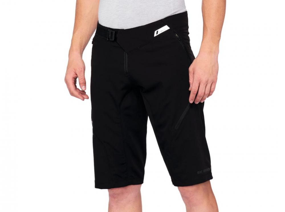 100% Airmatic Shorts 32" black - komfortable All-Mountain MTB-Shorts