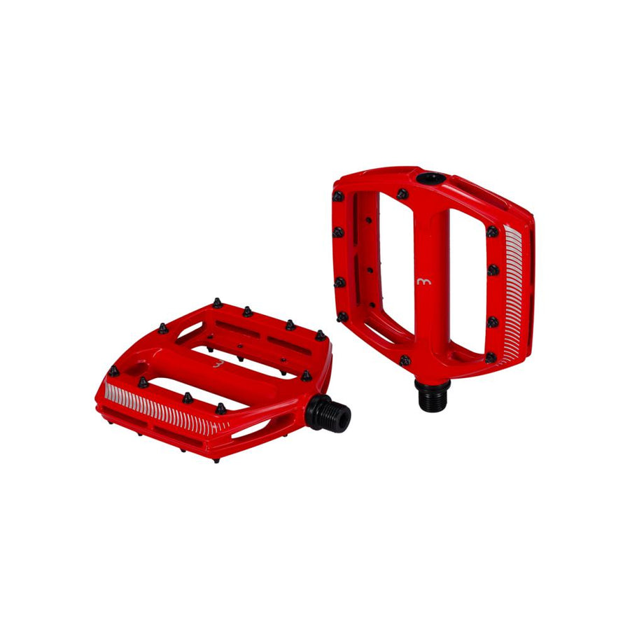 BBB Cycling BBB Pedale CoolRide MTB rot One Size rot - griffiges MTB-Plattformpedal