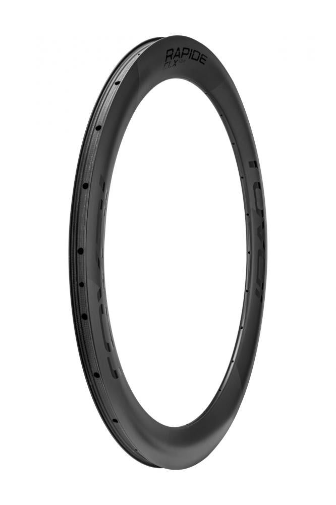 RAPIDE Felge RIM MY22 RAPIDE CLX II - 700C REAR CARBON 24H DISC 21MM INTERNAL 60MM DEPTH (TUBELESS VERSION) (WC039) - SATIN CARBON W/ BLACK DCL - RIM MY22 RAPIDE CLX II, 700C, REAR, CARBON, 24H, DISC, 21MM INTERNAL, 60MM DEPTH (TUBELESS VERSION) (WC039) -