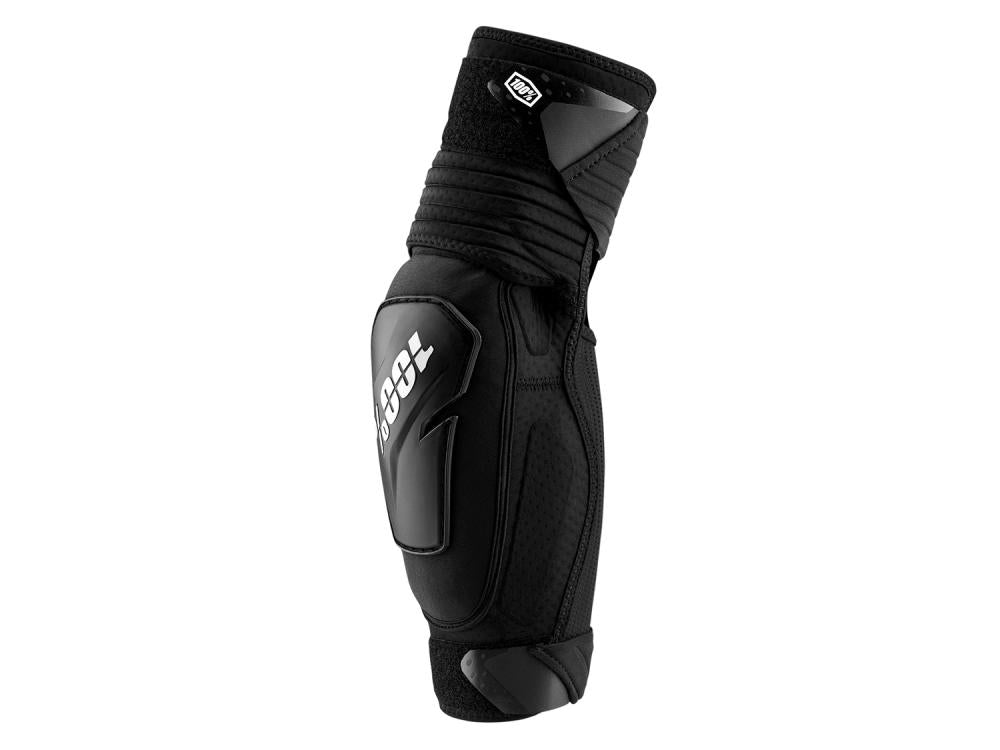 100% Fortis elbow guards S/M black - leichter, belüfteter Ellbogenschutz mit Level 1 Protektion