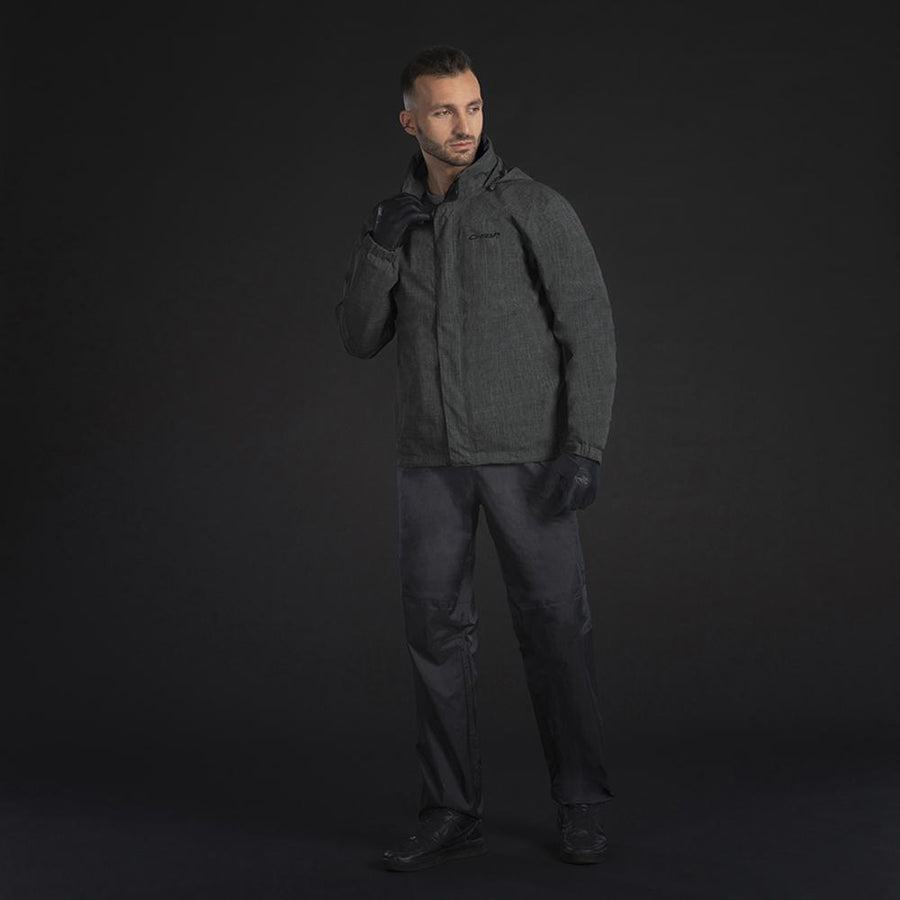 CHIBA Allweather Jacke - wasserdicht, winddicht, atmungsaktiv, dunkelgrau, 3XL