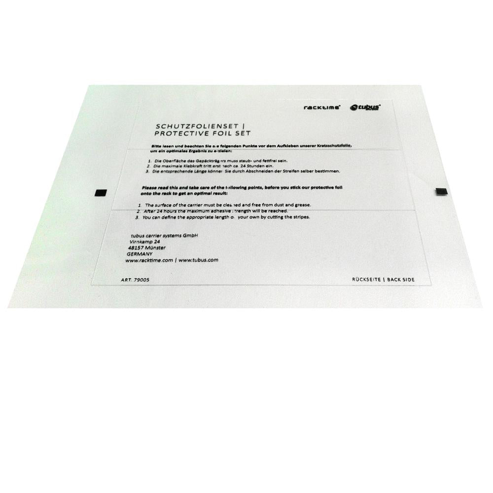 Schutzfolien Set Transparent - Kratzschutz Für Fahrrad Gepäckträger - Schutzfolienset