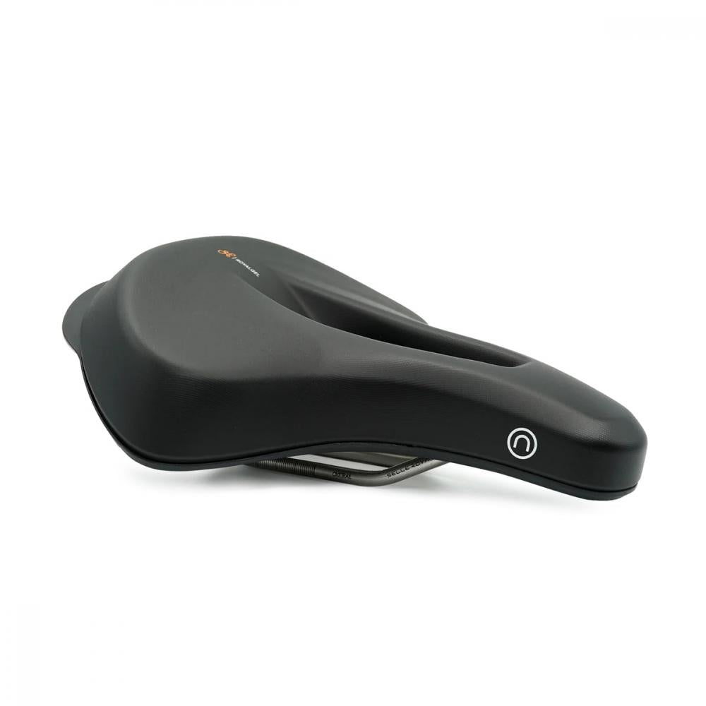 Selle Royal On Open Relaxed Unisex E-Bike Sattel mit Royalgel, ergonomischer Aussparung, flexible Seiten, erhöhtes Heck, Soft-Touch-Griff, …