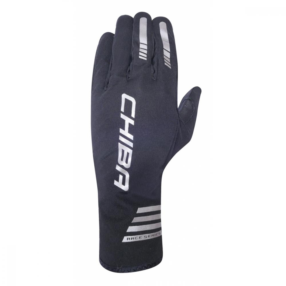 CHIBA Performer Summer - winddichte, atmungsaktive Radhandschuhe mit Touchfunktion, schwarz, Gr. M