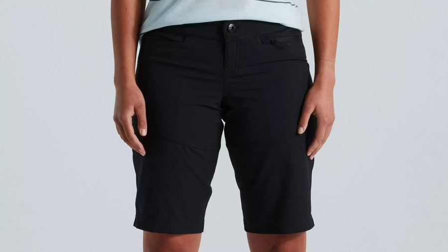 TRAIL SHORT W/LINER WMN BLK M - Damen Trail Laufshort mit integriertem Liner - Shorts