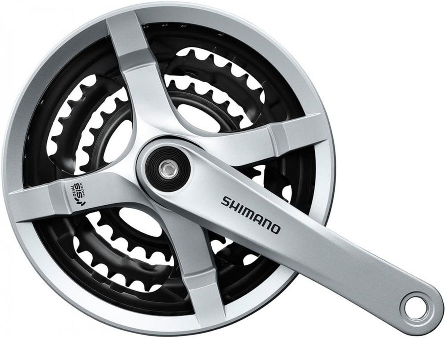 SHIMANO Kurbelgarnitur TOURNEY FC-TY501 Kurbelgarnitur - 6-fach, 7-fach, 8-fach, 170 mm, 48-38, 28 Zähne
