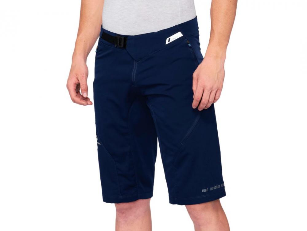 100% Airmatic Shorts 36" navy - komfortable All-Mountain Bikeshorts mit 4-Wege-Stretch