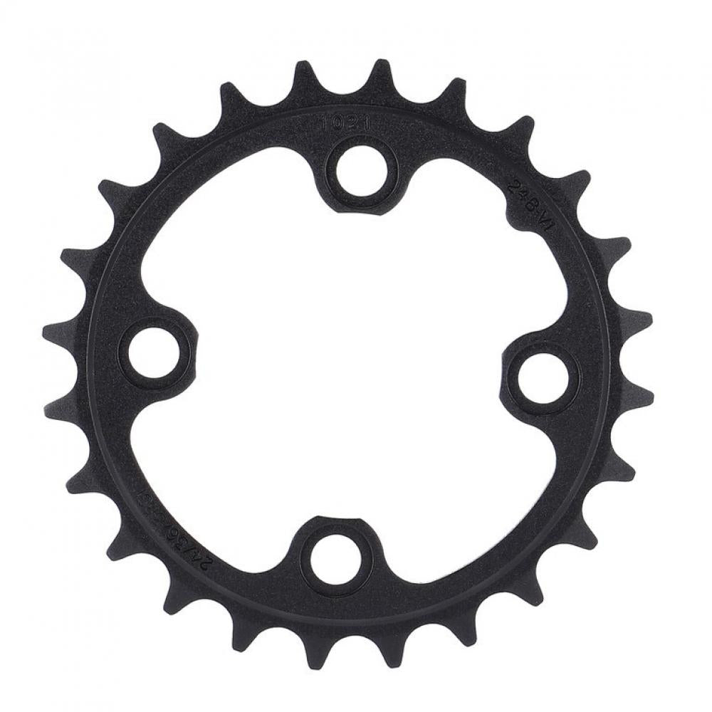 Truvativ Kettenblatt schwarz für MTB/Trekking, 24 Zähne, 64mm Lochkreis, Aluminium.