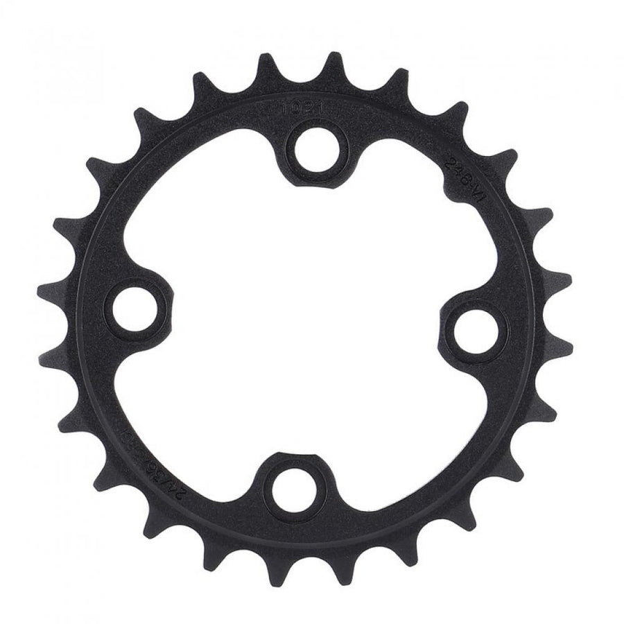 Truvativ Kettenblatt schwarz für MTB/Trekking, 24 Zähne, 64mm Lochkreis, Aluminium.