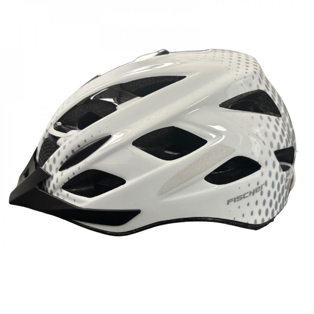 Retoure: FISCHER Urban Fahrradhelm S/M 5259 cm Weiß/Schwarz mit Visor & LED-Beleuchtung