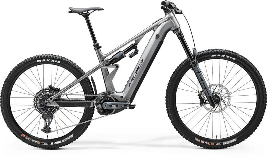 Merida eONE-EIGHTY 700 I1 glossy gunmetal XS Grau - leistungsstarkes E-MTB für anspruchsvolle Trails