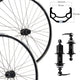 Roland Radsatz 26\" Disc Centerlock schwarz SE ZAC 19 Aluminium QC400 schwarz Speichen silber