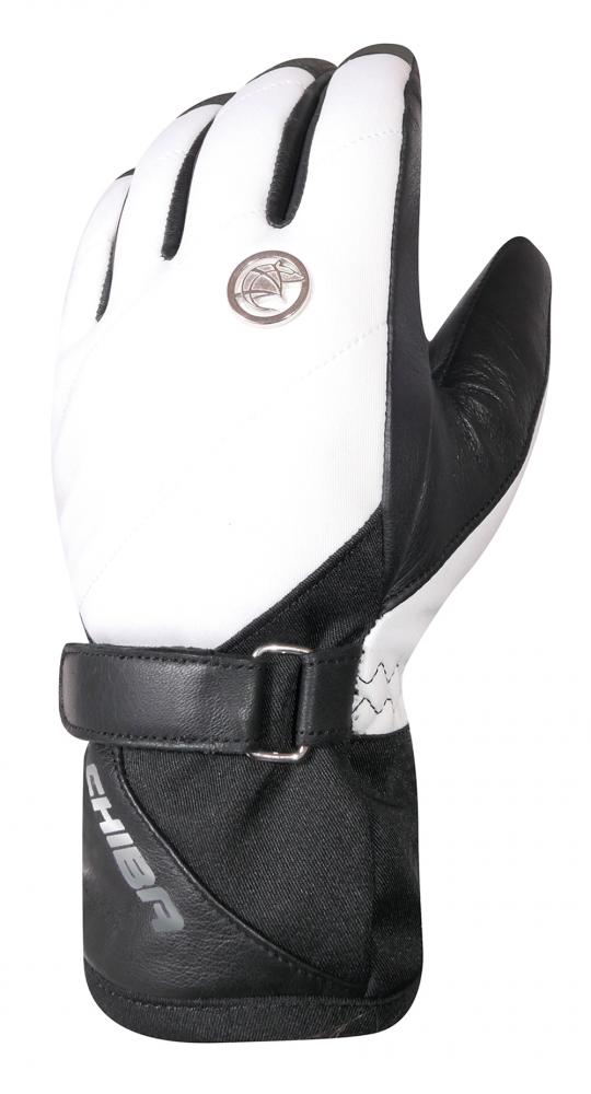 CHIBA Lady Diamond - wasserdichte Damen-Radhandschuhe, Größe 7,5, weiß