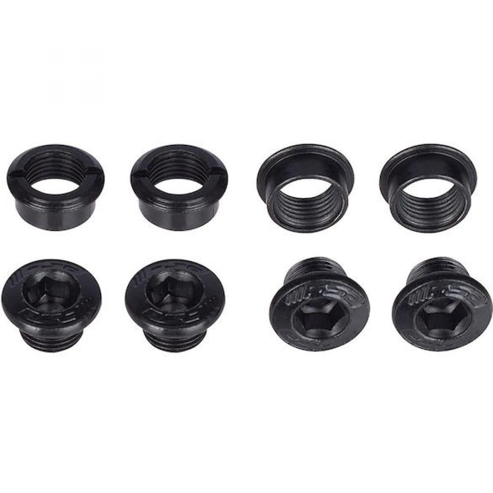 FSA Kettenblattschrauben E-Bike Edelstahl M8 x 15 mm Schwarz - sichere Kettenblattmontage