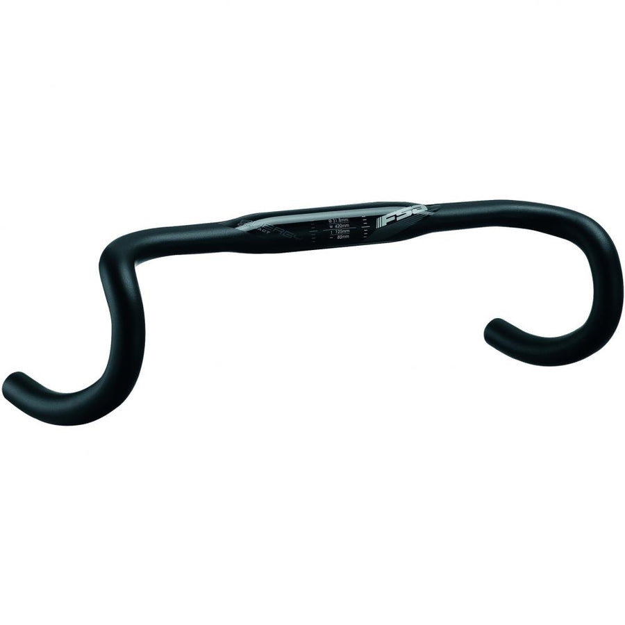 Fsa Lenker Energy Super Compact Ø 31,8 Mm 360 Mm Höhe 34 Mm 4° Schwarz