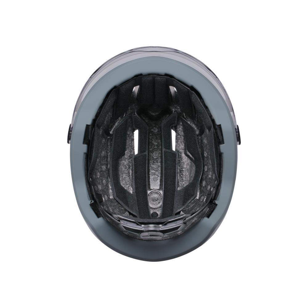 BBB Cycling Helm Move Faceshield M matt grau - sicherer E-Bike- und Speed-Pedelec-Stadthelm