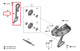 SHIMANO Kettenleitblech innen für RD-U8050 GS - 8050,