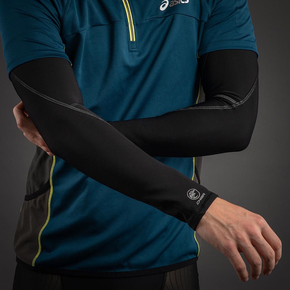 CHIBA Ärmling Winter - XL, schwarz, Thermofleece, reflektierend, atmungsaktiv
