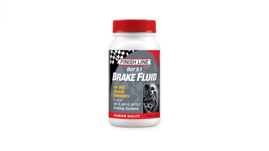 Finish Line Bremsflüssigkeit DOT 5 120ml - silikonbasisch, hohe Siedetemperatur, lackschonend, korrosionsbeständig