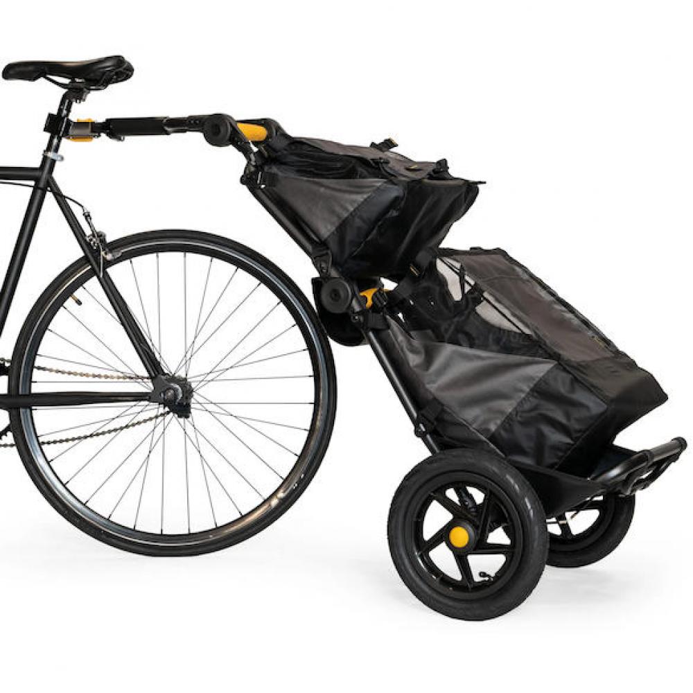 Burley Gepäcktasche Upper Market Bag MY23 22 L Grau - flexibler Transport für den Travoy