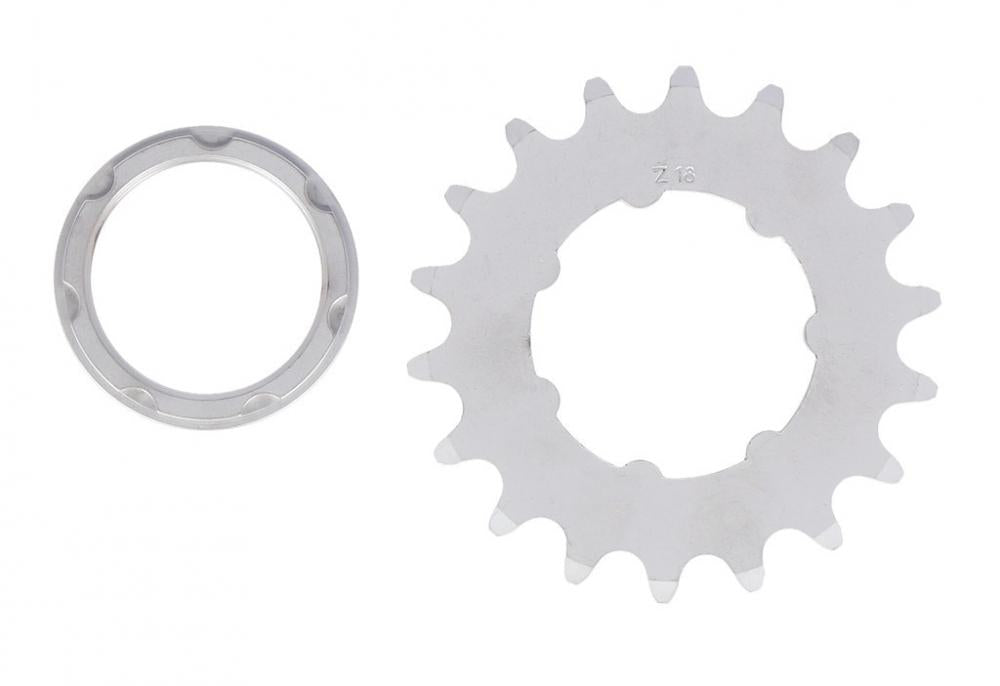 Single Speed Ritzel 1/8",18 Zähne Mit Träger Matt Verchromt
