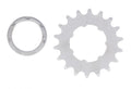 XLC Single Speed Ritzel 1/8", 18 Zähne, matt verchromt, mit Träger.