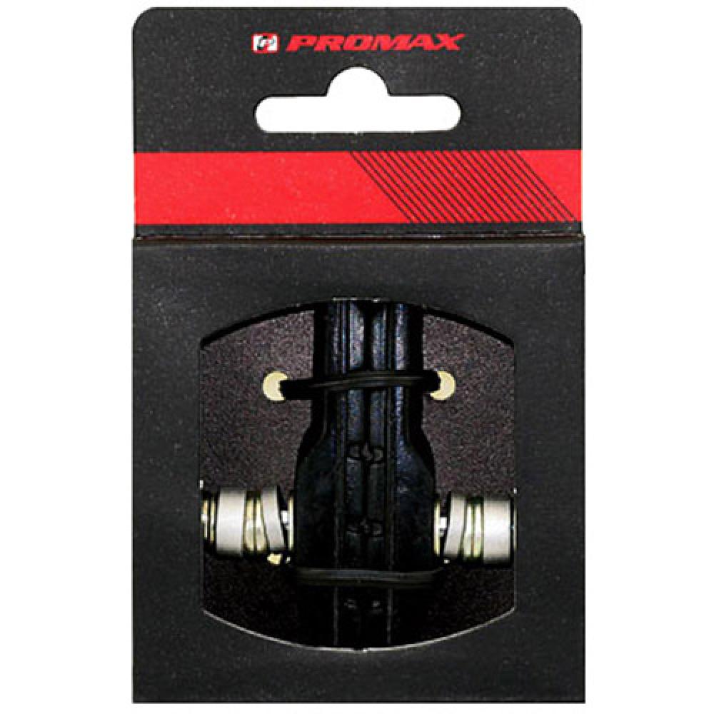 Promax V-Brake Felgenbremsschuh 70mm schwarz 2er-Set für Alufelgen inklusive Montagematerial in der Produktverpackung.