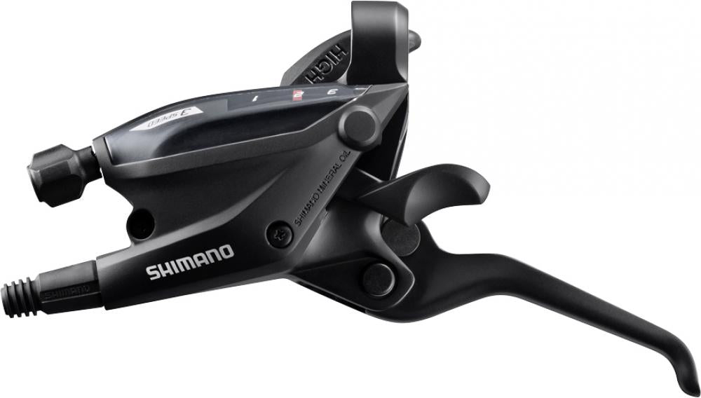 Schalt-/bremshebel St-ef505 3-fach Links 3 Finger - 3-fach, Schwarz