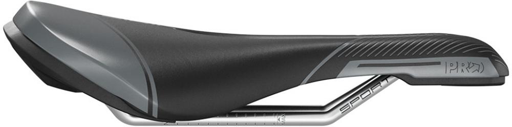 PRO Sattel Sirin Sport 162mm AF Schwarz – komfortabler Damensattel für sportliches Fahren in der Seitenansicht.