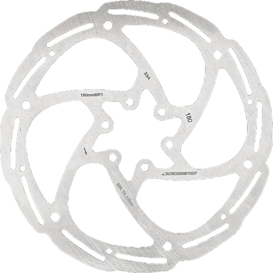 Jagwire Bremsscheibe Basics BR1 6-Loch 160 mm Silber - zuverlässige Bremsleistung