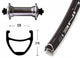 Bike-Parts Laufrad|Vorderrad 26x1.75 Zoll TX 500 silber Schnellspanner 36-Loch Airline 1 schwarz Nirosta-Speichen