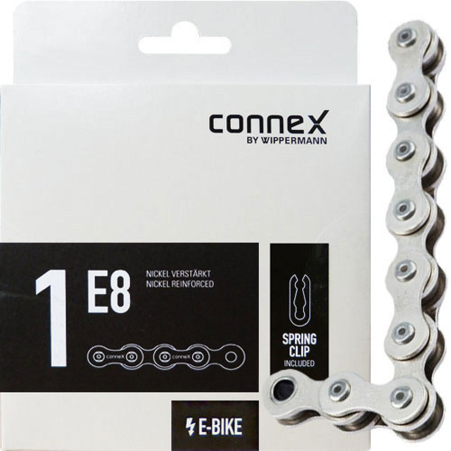 ConneX 1E8 1s Kette E-Bike 136 Glieder silber - langlebige E-Bike-Kette