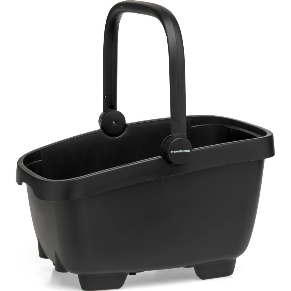 New Looxs Fahrradkorb Clipper Black RT Black - stabiler Gepäckträgerkorb mit Snapit-Adapter