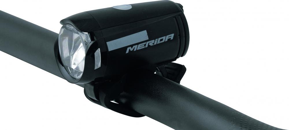 Frontlicht Merida 25 Schwarz/grau 25 Schwarz - Kompaktes Led-akkulicht Für Sichere Fahrten