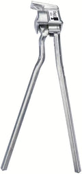Pletscher Zweibeinständer 28 Zoll - stabiler Fahrradständer aus Aluminium-Druckguss, poliert, mit Ständerplattenmontage, Aluminium-Lasche und M10x50 Senkschraube, bis 35 kg belastbar