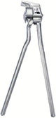 Pletscher Zweibeinständer 28 Zoll - stabiler Fahrradständer aus Aluminium-Druckguss, poliert, mit Ständerplattenmontage, Aluminium-Lasche und M10x50 Senkschraube, bis 35 kg belastbar