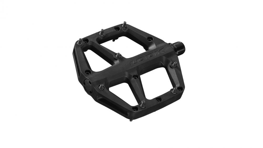 LOOK Plattformpedale Trail Fusion schwarz, Composite Körper, Chromoly-Achse, 8 austauschbare Pins pro Seite, 107 × 105 mm, 1 Paar