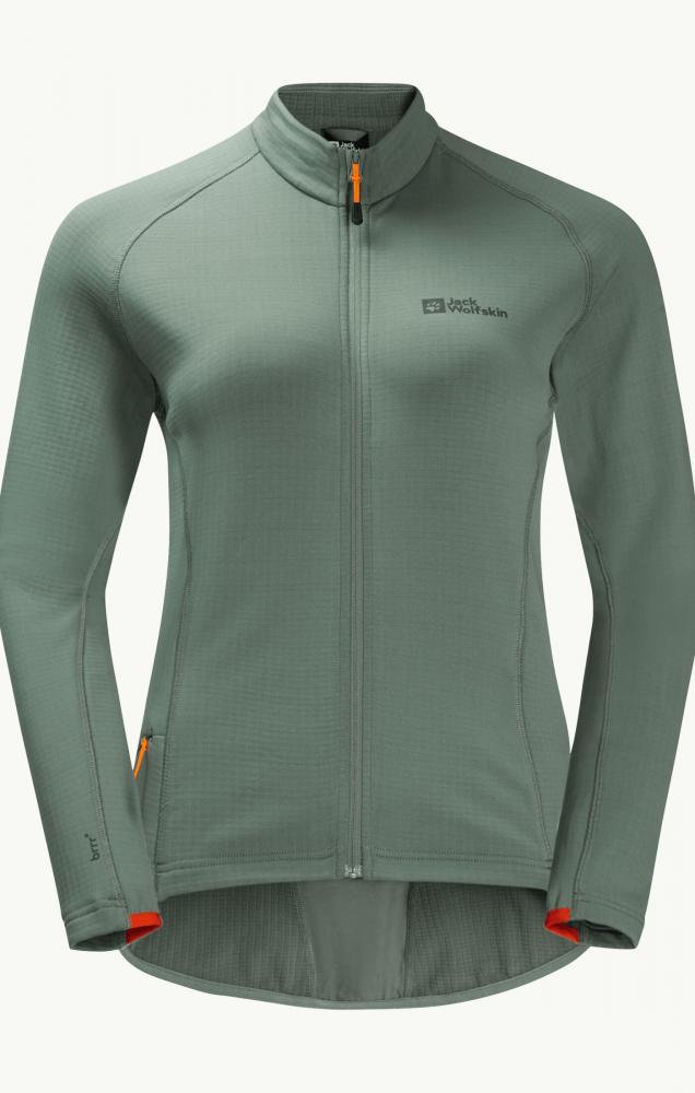 Jack Wolfskin Morobbia FZ Light W Fleece Jacke Picnic Green Größe XS