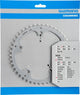 SHIMANO Kettenblatt ALFINE FC-S501 45 Zähne Silber - leiser Antrieb in moderner Ausführung